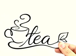 3D printer bestanden | 3MF | Elegant Tea One Line Wall Art