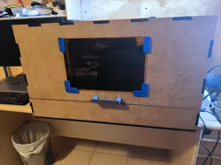3mm plexiglass/glass mounting corner bracket