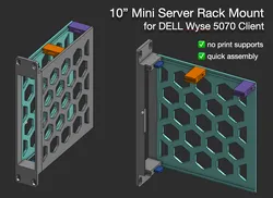 Customizable 10" Rack Mount for DELL Wyse 5070 Client