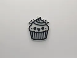 Cute Cupcake Keychain