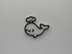 Cute Whale Keychain