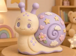 Home Decorations & Ornaments STL تنزيل - Cute Pastel Snail - ALIX3D