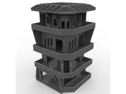 Modular Brutalist Building 28mm