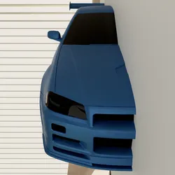 Nissan Skyline GT-R R34 Wall-mounted
