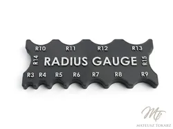Radius Gauge Card (R3 to R15) | Measuring Tool