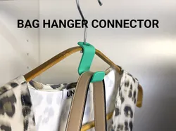 3D printer bestanden | 3MF | Bag Hanger Connector | Coat Hanger Hook