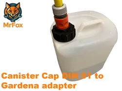 Canister Cap DIN 51 to Gardena adapter