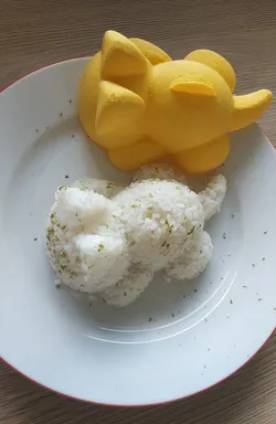 Cat-shaped rice mold