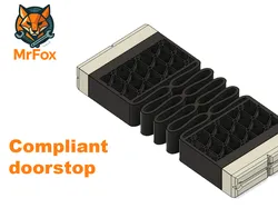 Compliant doorstop with soft TPU bumper