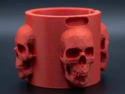 Creality Cloud | Skull Pen Holder – Gothic Desk Organizer | ملفات الطابعة ثلاثية الأبعاد