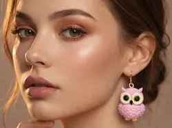 Fișiere pentru imprimante 3D | Fișier 3MF | Cute Owl Earrings - Multi-Color 3D Printed Gift for Mother's