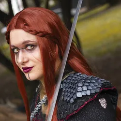 Flexible 3D Printed Articulated Scalemail Shoulder Armor