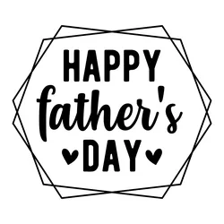 Happy Father's Day Art Stamp