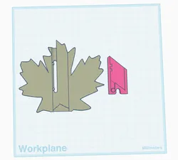 maple leaf shaped utility knife