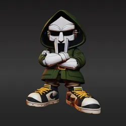 MF DOOM #3dmodel#mfdoom#hiphoplegend - action figure 3d printable .obj