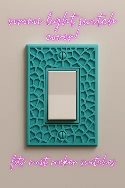 Voronoi light switch cover