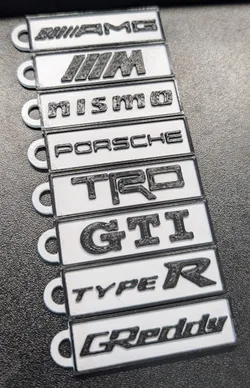 Car Motorsport Keyrings