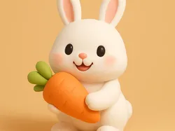 Creality Cloud | bunny with carrot | ملفات الطابعة ثلاثية الأبعاد