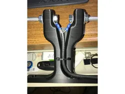 Dipole Antenna Window Mount with holes and slots