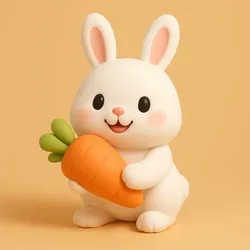 Fișiere pentru imprimante 3D | Fișier 3MF | Bunny with Carrot