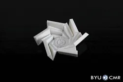 Folding Origami Flasher Hexagon with Living Hinges