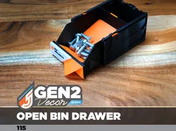 GEN2 Decor Open Bin Drawer - 115-1W-1H