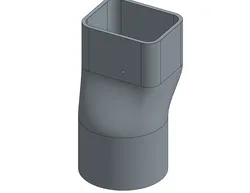 Gutter Spout to 3" SCHD 40 PVC