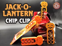 Jack-o-Lantern Chip Clip