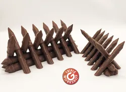 Medieval Palisade Spiked Barrier - No Supports