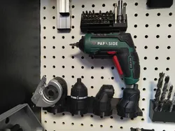 Parkside PAS4 Mini Cordless Screwdriver Pegboard Acessories