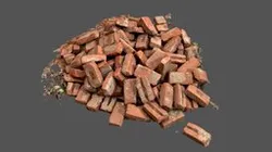 Photoscan Low-poly Brick Rubble rocky pile