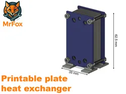 Realistic miniature plate heat exchanger