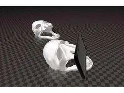 Skull phone stand