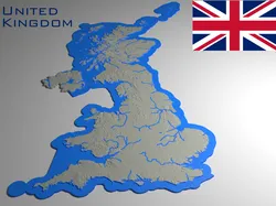 United Kingdom Topographic Map - UK - Europe