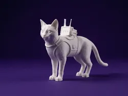 Cat from Stray 3D Model - Free 3D Print Model