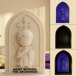 Chibi Saint Michael Archangel Bas-Relief - 3D Printing Mold Design 3D Print Model in Furniture 630946