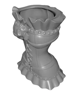 Corset Makeup Organizer | Bow Dress Brush Holder