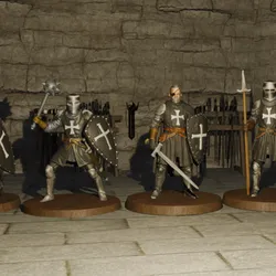 Crusader Knights - Knights Hospitaller (5 Models)