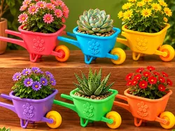 Cute Wheelbarrow Planter - Free 3D Print Model
