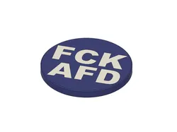 FCK AFD, shopping cart chip, 1 Euro size - Free 3D Print Model