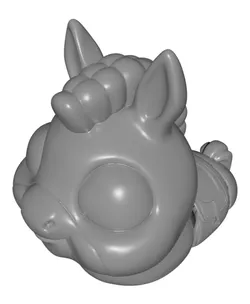 FlexiSlugs Horse - Flexi Articulated Chibi Slug STL