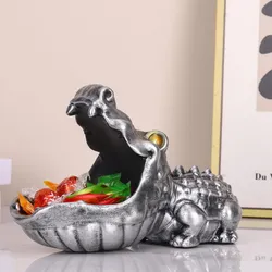 Gator Organizer: Decorative Statue with Open Mouth