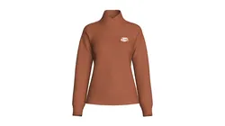 Girls Cross Over High Neck Sweatshirt With Patch