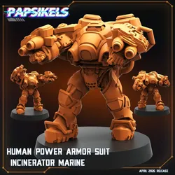 HUMAN POWER ARMOR SUIT INCINERATOR MARINE