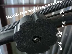 Knob for metric screws - Free 3D Print Model