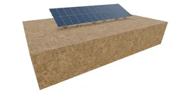 Lowpoly Ground Mounted Solar Panels-13 Rows of PV Modules