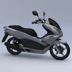 Scooter/motorbike 3D Model $32 - .blend .fbx .obj .unknown
