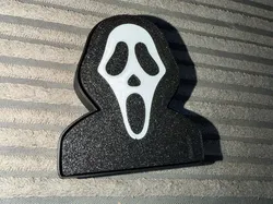 Scream Ghost face clicker - Free 3D Print Model