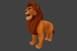 Simba cartoon lion 3D Model $9 - .blend .3ds .dae .fbx .obj .unknown