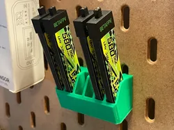 Skadis Holder 1S LiPo Batteries (450mAh+) - Free 3D Print Model